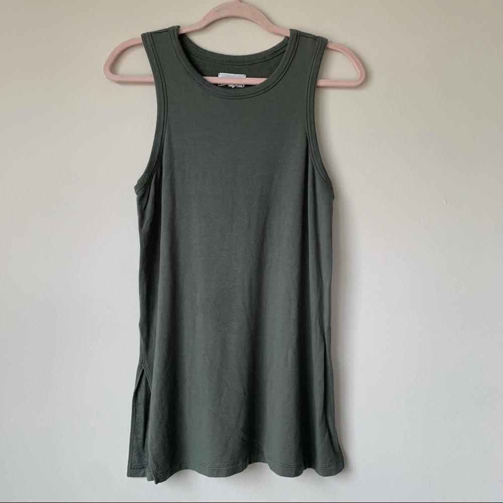 Lou & Grey Green Swing Tank Top Sleeveless Size XS
